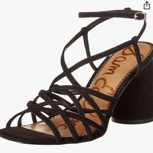 Brand New Sam Edelman Daffodil black suede heels